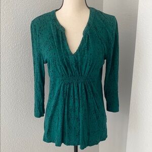 Calvin Klein Women's Ruffled Spotted Top